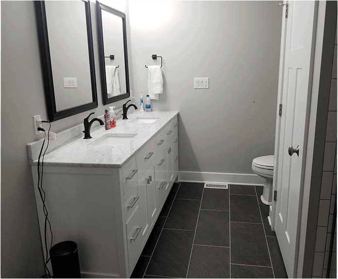 Bathroom Remodel New Tile Flooring