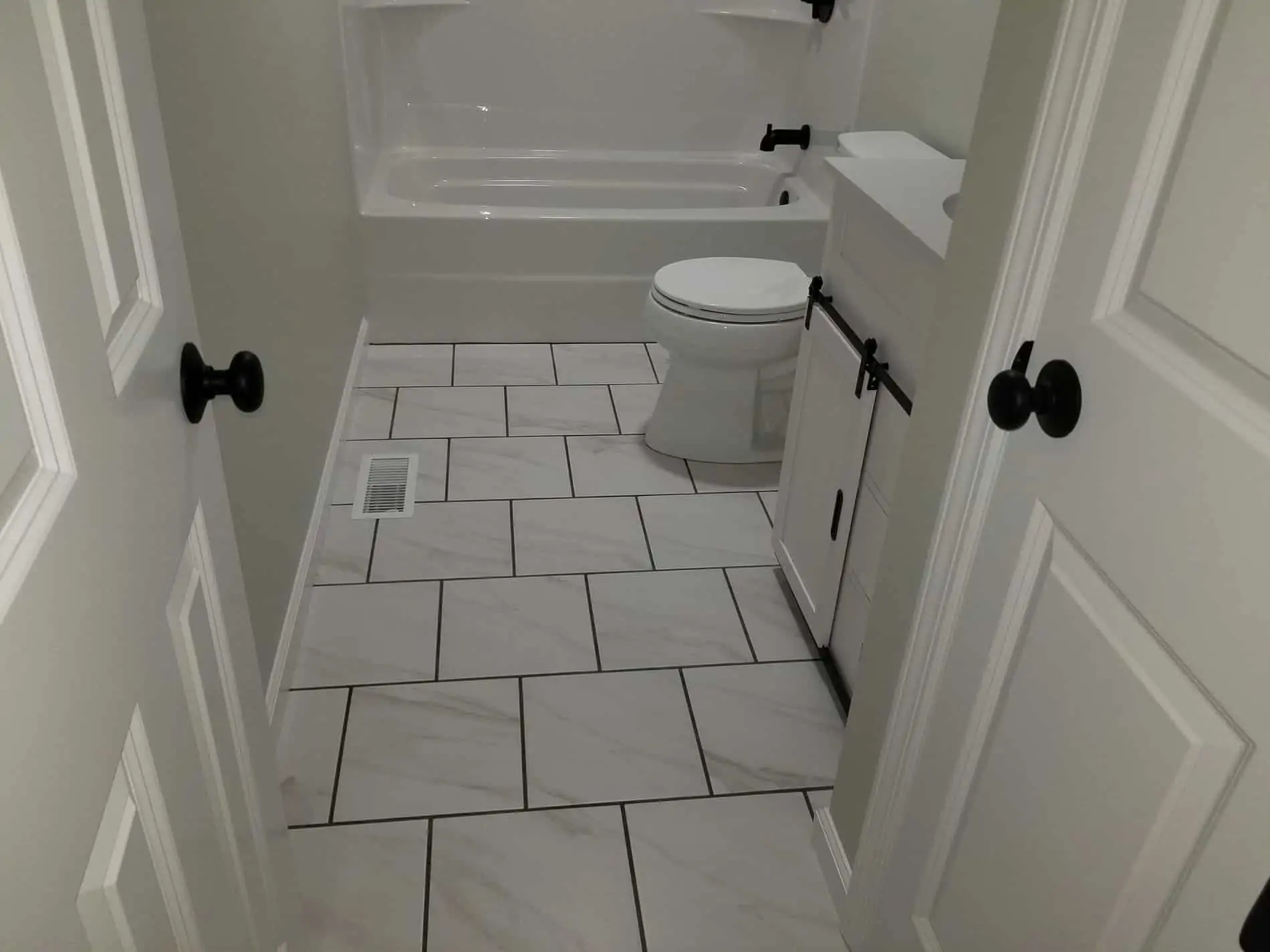 Hurricane Restoration for Guest Bathroom Renovation