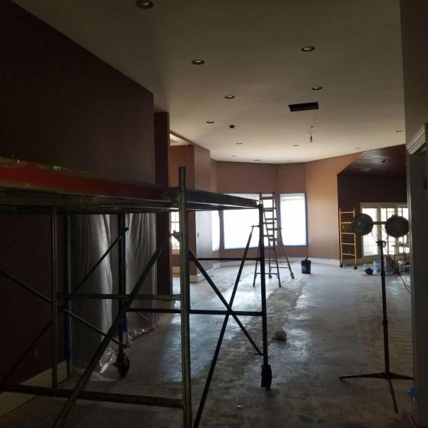 Basement Restoration in progress after water damage